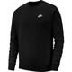 Muška sportski pulover Nike Swoosh Club Crew M - black/white