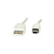 Roline VALUE USB2.0 kabel TIP A(M) na Mini 5-pin (M), 0.8m, bijeli 11.99.8708-10