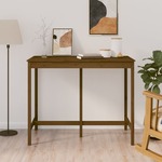 Barski stol smeđa boja meda 140x80x110 cm od masivne borovine