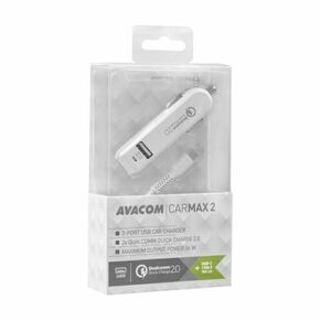 Avacom autopunjač CarMAX 2 2xQuickCharge2.0 USB-C