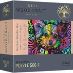 Wood Craft: Šarene drvene puzzle uzorak šteneta 500 + 1kom - Trefl