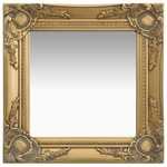 Zidno ogledalo u baroknom stilu 40 x 40 cm zlatno