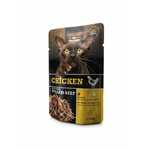 Leonardo piletina s ekstra nasjeckanom goveđom hranom za mačke u vrećici 70 g