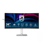 Philips 34B2U5600C monitor, MVA/VA, 34", 21:9, 3440x1440, 120Hz, USB-C, HDMI, Display port, USB