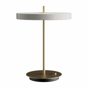 Svijetlo siva LED stolna lampa s mogućnosti zatamnjivanja s metalnim sjenilom (visina 41