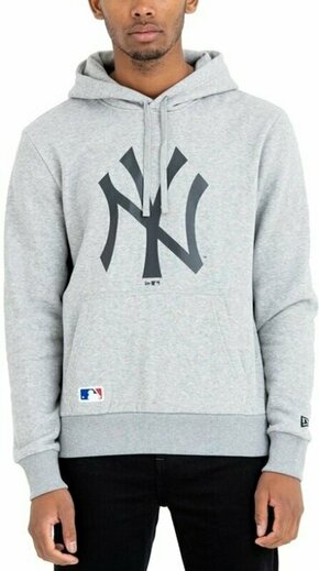 New York Yankees Majica s kapuljačom MLB Team Logo Hoody Light Grey XL