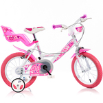 Little Heart ružičasto-bijeli bicikl - veličina 16
