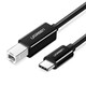 Kabel UGREEN USB-C to USB-B 2.0 Printer, 2m, crni