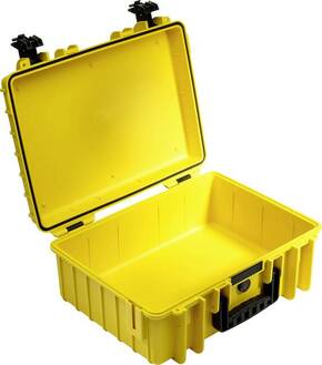 Crno-bijeli kofer za vanjski transport tip 5000 žuti - vodootporan prema IP67 certifikatu