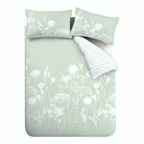 Bijela i zelena posteljina Catherine Lansfield Meadowsweet Floral