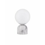 NOVA LUCE 9050164 | Kenio Nova Luce stolna svjetiljka 24cm sa prekidačem na kablu 1x E14 bijeli mramor, opal