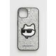 Etui za telefon Karl Lagerfeld iPhone 14 6,1" boja: srebrna - srebrna. Etui za iPhone iz kolekcije Karl Lagerfeld. Model izrađen materijala s uzorkom.