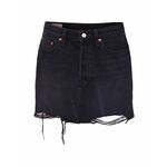 LEVI'S ® Suknja 'Deconstructed Skirt' crni traper