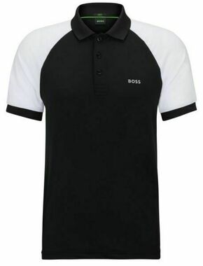 Muški teniski polo BOSS x Matteo Berrettini Performance-Stretch Slim-Fit Polo Shirt - black