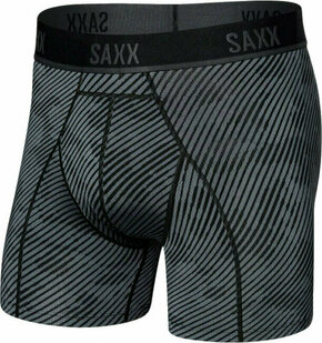 SAXX Kinetic Boxer Brief Optic Camo/Black L Donje rublje za fitnes