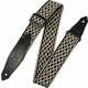 Levys MSSC80-BLK/WHT Country/Western Series 2" Heavy-weight Cotton Guitar Strap Black White