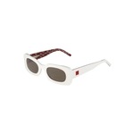 HUGO Sunčane naočale 'HG 1220/S' tamo siva / crvena / bijela