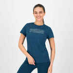 Majica za fitnes ženska plava