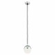 ARGON 4032 | Livia-AR Argon visilice svjetiljka kuglasta 1x E14 IP44 krom, crno, opal