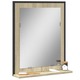 vidaXL Kupaonsko ogledalo s policom boja hrasta 50 x 12 x 60 cm drveno