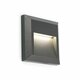 FARO 70655 | Grant-FA Faro zidna svjetiljka 1x LED 65lm 3000K IP65 IK10 tamno siva, prozirna