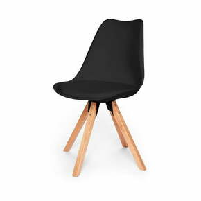 Set od 2 crne stolice s postoljem od bukovog drveta Bonami Essentials Gina