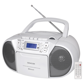 Sencor radio kazetofon SPT 3907 W CD MP3