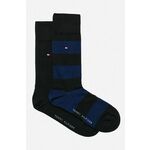 Set od 2 para muških visokih čarapa Tommy Hilfiger 342021001 Blue 054
