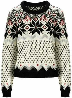 Dale of Norway Vilja Womens Knit Sweater Black/Off White/Red Rose L Džemper