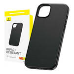 Phone Case for iPhone 15 Pro Baseus Fauxther Series (Black)