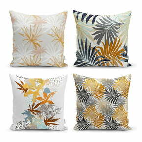 Set od 4 ukrasne jastučnice Minimalist Cushion Covers Autumn Leaves