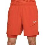 Muške kratke hlače Nike Court Dri-Fit Slam RG 2-in1 Shorts - rust factor/white