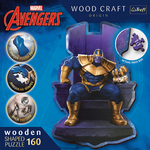 Wood Craft: Marvel Osvetnici - Thanos na prijestolju 160 komada premium drvena slagalica - Trefl