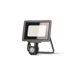 LED reflektor SMD crni 10W - senzor - Hladno bijela