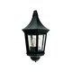 NORLYS 261B | Venedig-NO Norlys zidna svjetiljka 1x E27 IP54 crno, prozirno