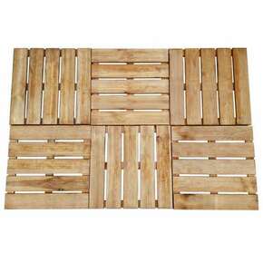 Pločice za trijem 6 kom 50 x 50 cm drvene smeđe
