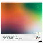 Puzzle Colorbaby Season's Gradients Spring 68 x 50 cm (6 kom.)