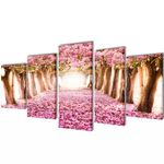 vidaXL Zidne Slike na Platnu s Printom Trešnjinog Cvijeta 200 x 100 cm