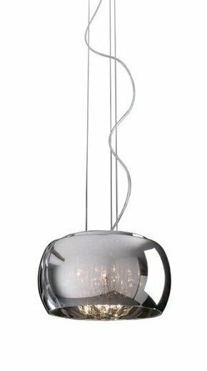 ZUMA LINE P0076-03E | Crystal-ZL Zuma Line visilice svjetiljka okrugli s mogućnošću skraćivanja kabla 3x G9 krom