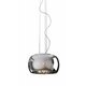 ZUMA LINE P0076-03E | Crystal-ZL Zuma Line visilice svjetiljka okrugli s mogućnošću skraćivanja kabla 3x G9 krom, dim, prozirno