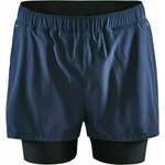Craft ADV Essence 2v1 Shorts Navy Blue S Kratke hlače za trčanje