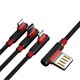 Proda Sparta USB - 2x Lightning / USB Typ C kutni kabel 5A 1m