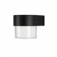 NOVA LUCE 9925665 | Darf Nova Luce zidna svjetiljka 1x LED 420lm 3000K IP65 crno, opal, prozirno