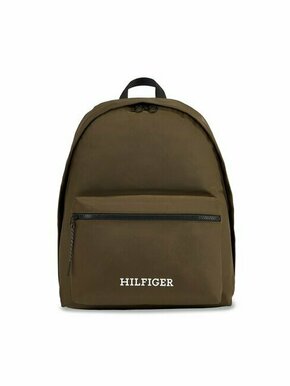 Ruksak Tommy Hilfiger Th Monotype Dome Backpack AM0AM12112 Army Green RBN