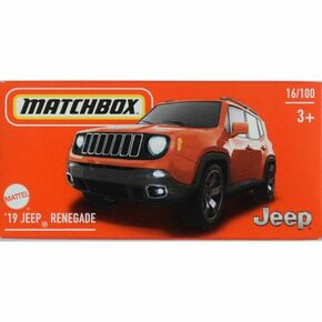 Matchbox: Papirnata kutija 2019 Jeep Renegade automobilčić 1/64 - Mattel