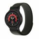 Tech-Protect® Nylon Remen za Samsung Galaxy Watch 4/5/5 Pro/6 (40/42/43/44/45/46/47mm) Crno narančasti