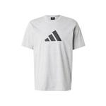ADIDAS SPORTSWEAR Tehnička sportska majica 'FI 3BAR' siva melange / crna 24434626
