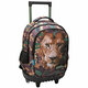 Animal Planet Lav uzorak sa tri pretinca, školska torba, ruksak na kotače