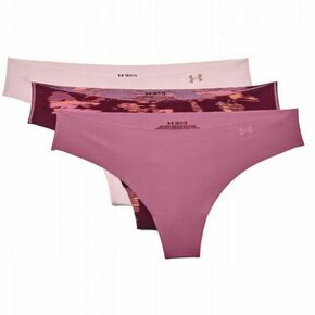 Gaćice Under Armour PS Thong 3Pack Print - pace pink/dark cherry