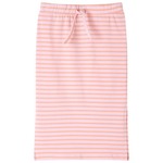 vidaXL Dječja ravna suknja s prugama ružičasta 128
